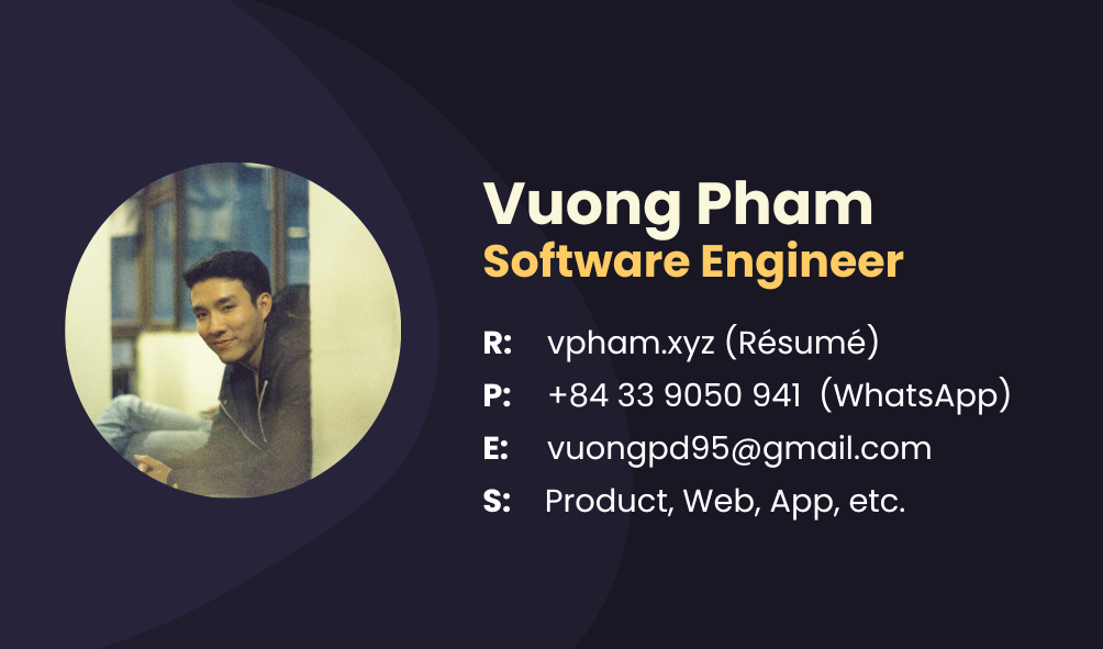 Vuong Pham's Business Card